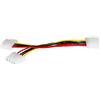 Link LKCSATA031 Cavo Sdoppiatore, Alimentazione 1 x Molex Maschio, 2 x Molex Femmina, 15 cm