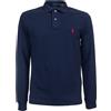 POLO RALPH LAUREN POLO IN PIQU� SLIM FIT DI POLO RALPH LAUREN 038 BLU Uomo