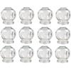 GMMH Set di coppette in vetro, coppette per il fuoco, massaggio sottovuoto per il rilassamento muscolare e il sollievo dal dolore, coppettazione Hijama Hacamat, terapia, Cupping Banki (12 pezzi, 10 cm)