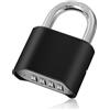 ZLLkeji Lucchetto Combinazione a 4 Cifre impermeabile lucchetto armadietto Ad Alta Sicurezza Antiscasso acciai inossidabili password nascosta Lucchetto per Porta, Palestra, Scuola,giardino,cortile