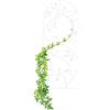 Relaxdays Grigliato da Giardino con Uccellini, in Metallo, per Piante Rampicanti, 120x40 cm, Colore Bianco
