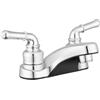 Pacific Bay Lynden - Rubinetto per lavabo da bagno di Pacific Bay - Presenta un becco classico ad arco e un funzionamento tradizionale a due leve, cromatura metallica su plastica ABS - Nuovo modello 2019