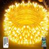 fullarrive Luci LED Esterno Interno 25M - 200 LED Catena Luminosa Impermeabile IP44 con 8 Modalità, Ghirlanda Luminosa per Decorazioni di Casa, Giardino, Terrazza, Feste, Matrimoni, Bianco Caldo