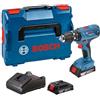 Bosch Professional Bosch 06019H1109 - Trapano avvitatore a percussione GSB 18V-21 2Ah
