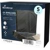 MediaRange Custodia Singola Jewel Case 10,4mm per DVD o CD BOX31 (5 custodie)