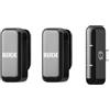 RØDE Wireless Micro - Microfono wireless compatto, due microfoni con custodia di ricarica per la creazione di contenuti per smartphone - USB-C, nero