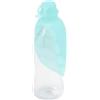 United Pets Leaf - Borraccia per Cani, Ciotola da Viaggio per Cani, di Design, in Silicone, Colore Acquamarina. Dispenser Acqua da Viaggio, Ciotola per Acqua con Bottiglia Inclusa