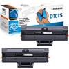 LOSMANN 2x Cartuccia toner compatibile per Samsung MLT-D101S/ELS MLT-D101S ML-2161 ML-2160 ML-2162 ML-2164 ML-2164W ML-2165 ML-2165W ML-2168 SCX-3400 SCX-3400F SCX-3401 SCX-3405 SCX-3405F SCX-3405FW