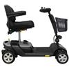 Intermed Scooter Elettrico SC-100 Blue Metallizzato - 4 Ruote, 4 Ammortizzatori, Pieghevole - Adatto Interni/Esterni - Conforme CE