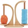 PH PandaHall Porta Gomitoli in Legno con 2 Perni, Portafilo per Uncinetto, Supporto per Filati, Organizzatore per Lana e Filo, Regalo per Amanti del Uncinetto e del Lavoro a Maglia