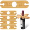 Slvoaujtk 4 Portabottiglie Vino in Legno Porta Bicchieri Sospesi Portabicchieri Ognuno dei Quali può Contenere 2 Calici Vino e 1 Bottiglia di Liquore Vinoso Sono Ideali come Regalo per gli Appassionati del Vini