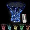Yuecoom Rete da Basket a LED, Rete da Basket Che Si Illumina al Buio, Luce a LED Per Canestro da Basket con Telecomando Regolabile, Luce a LED Per Cerchio da Basket Che Cambia Colore Per La Notte All'aperto
