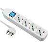 ELECTRALINE Multipresa tripla 4 posti schuko 10/16A - 62069