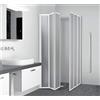 Arredobagno e Cucine Box doccia 69/70+89/90, 3+3 pannelli pieghevoli, lastre in acrilico per disabili
