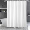 Vylro Tende Doccia Anti Muffa Tessuto in Poliestere Grande,Tendina PEVA Asciugatura Rapida,180×200cm Doccia Bianco,Tenda da Microfibra Leggera,Tendina Rapida Lavabile Impermeabile Poliestere,per Famiglia