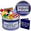 Survival Kit In A Can Humorous Over The Hill Birthday Novelty Fun Gift - Happy Birthday Present & Card All In One. Any Age Getting Old Joke Gift. Customise Your Can Colour.