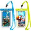 iVoler [2 Pezzi Custodia Impermeabile Smartphone IPX8, Sacchetto Impermeabile Cellulare fino a 7.0'', Universale Cover Subacquea per iPhone 17/16/15 Pro Max, Samsung Galaxy, Xiaomi (Blu+Verde)