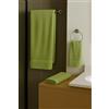 Corredocasa 3 Asciugamani Bagno in Spugna di Puro Cotone 100%, Made in Italy - Set Asciugamano Viso, Ospite e Telo Doccia Super Morbidi e Assorbenti in Spugna Idrofila di Alta Qualità (Verde)