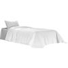 Gilania - Lenzuolo Sopra 100% Puro Cotone - Singolo - 150x290 Coll. Lecti (Bianco)
