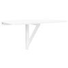 vidaXL Tavolino Muro Pieghevole Bianco Lucido 100x60x56 cm Multistrato