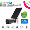 EZVIZ EB3KIT. Telecamera 2K 4G 2,8mm, audio, IR/LED fino a 15mt, a batteria e pannello solare Tipo C