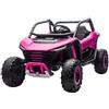 Piston Car Auto Elettrica 24V per Bambini Due Posti Rosa Fuoristrada UTV