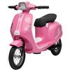 Piston Car Moto Elettrica 24V per Bambini Rosa Doppia Batteria Waterproof