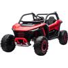 Piston Car Auto Elettrica 24V per Bambini Due Posti Rosso Fuoristrada UTV