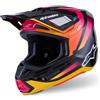 ALPINESTARS Casco Alpinestars SM7 Rise nero giallo rosa