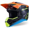ALPINESTARS Casco Alpinestars SM3 Fray nero arancio giallo