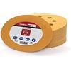 Woltersberger® 50 dischi abrasivi eccentrici Ø 125 mm | Grana P60 | 8 fori in oro | per una levigatura ottimale, versatile