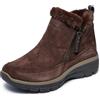 Skechers Easy Going Cool Zip, Stivaletto Donna, Taupe, 40 EU