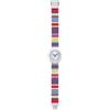 HIP HOP Orologio HWU0443 DONNA MILLERIGHE quadrante CON LOGO BIANCO movimento SOLO TEMPO - 3 LANCETTE QUARZO e CINTURINO SILICONE BIANCO