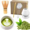 Tel Charme * Set Matcha da 5 pezzi, con frusta per matcha, cucchiaio per matcha, ciotola in ceramica e colino per matcha, il regalo perfetto per gli amanti del matcha