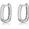 MARLION JEWELS Orecchini da donna in argento 925 rifiniti. Set Orecchini da donna con finitura in argento sterling o oro 18 carati ideali per regalo... Gioielli donna (Argento placcato)