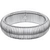 FOCALOOK Bracciale da Donnaa Elastico a Catena Serpente Regolabile in Acciaio Inossidabile Bracciale Acciaio Donna Bracciale Catena Elastico Grosso Larghezza 20mm Confezione Regalo