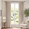 Lazzzy Tende a pannelli in velluto beige con tasca per asta, isolamento termico, super morbide, tende di lusso, decorazione per la casa, soggiorno, camera da letto, tende per finestra, tasca per asta,