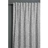 Gardinia Sehlbach Tenda pronta per l'uso con fettuccia, Motivo a foglie di vite, Grigio, 140 x 175 cm, Tessuto opaco, Certificato Oeko-Tex, Drappeggio perfetto, Applicazione versatile