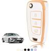TOOMUME Cover Chiave Auto per Hyundai i30 N CW PD ix35 i20 Tucson NX4 Kona | Silicone Morbido, Antiurto, Anticaduta, Antigraffio, Custodia Protettiva Chiave per i40 i10 i35 ix20 Elantra Accent Verna