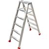 AgriEuro Premium Scala in alluminio doppia 1031, 2x6 gradini, 1,41 mt