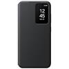 Samsung Smart View Wallet Case custodia a portafoglio con finestra di visione notifiche per Galaxy S24, Black