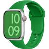 ELETTRONEO C1A Cinturino per Apple Watch Ultra 3 2 49mm, Serie 11 10 46mm, 9 8 7 45mm 41mm, SE 6 5 4 44mm 40mm, 3 2 1 42mm 38mm Donna Uomo Band Bracciale Sport Silicone, Verde Natale