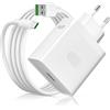 AIAUXAI 80W Caricatore USB con Cavo USB C 1M per OPPO Reno 13 pro 12 Find X8 A5 per Super-Vooc Caricabatterie Rapido Tipo C per Realme 14 Pro P3 Ultra C75X 45W Warp Caricatore per OnePlus 15 13 Nord CE 4 Pad