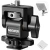 NEEWER Supporto Monitor Fotocamera con Cold Shoe Vite Antitorsione 1/4 Compatibile con Atomos Ninja V, Monitor da Campo da 5 e 7, Rotazione 360° Inclinazione 180° con Smorzamento Regolabile, MA006