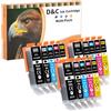D&C PGI-580 CLI -581XXL Cartucce d'inchiostro Compatibili con Canon 580 581 XXL Cartucce per Canon Pixma TR8550 TS6350a TR8500 TS6150 TS6350 TS6250 TS6300 TS8251 TS8150 TS6151 TS9550 TS9551