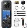 Insta360 X4 Pack Subacqueo Invisibile - Action Cam 360° 8K Impermeabile, Video Grandangolari in 4K, Selfie Stick Invisibile. Protezioni Lenti Rimovibili, Autonomia Batteria 135 min, Editing IA