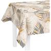 LILENO HOME Tovaglia lavabile al metro, 180 x 140 cm (bordo tagliato), motivo peonia, beige, tovaglia cerata, impermeabile, ideale come tovaglia o runner per set da birra