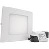 LEDLUX Plafoniera Faretto Led Da Soffitto Muro Parete Quadrata 6W Bianco Freddo 120x120mm