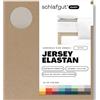 schlafgut Easy Jersey elastane, lenzuolo con angoli per materassi topper fino a 10 cm di altezza, da 140x200 cm a 160x220 cm, 95% cotone organico e 5% elastan, Sand Mid