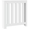 vidaXL Copertura Termosifone Bianca 78x20x82 cm Legno Multistrato, copritermosifone, Copertura termosifone Ampia, Copertura Sottile termosifone